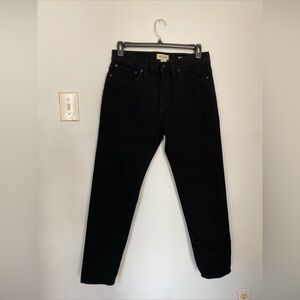 Madewell Relaxed Taper Black Stretch Jeans Men’s 33x32